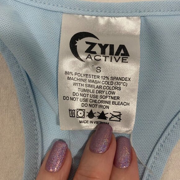 Zyia Sky Knot Just a Cute Tank Light Blue‎ Size S - Picture 5 of 7